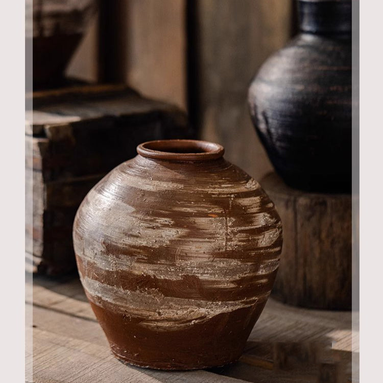 Wabi-Sabi Ceramic Jar