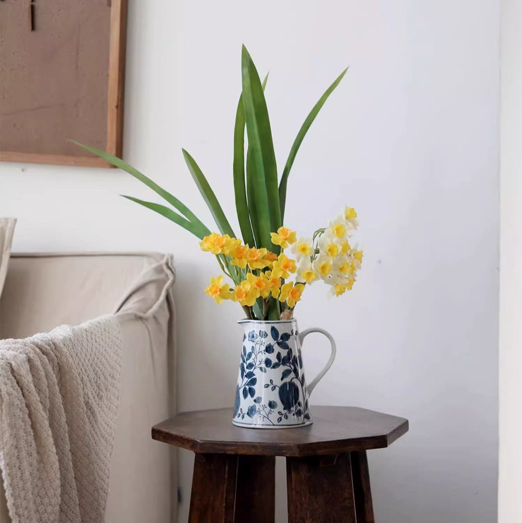 Pomegranate Blue & White Porcelain Vase