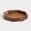 Acacia Wood Octagon Decorative Display Tray
