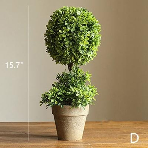 Faux Boxwood Topiary