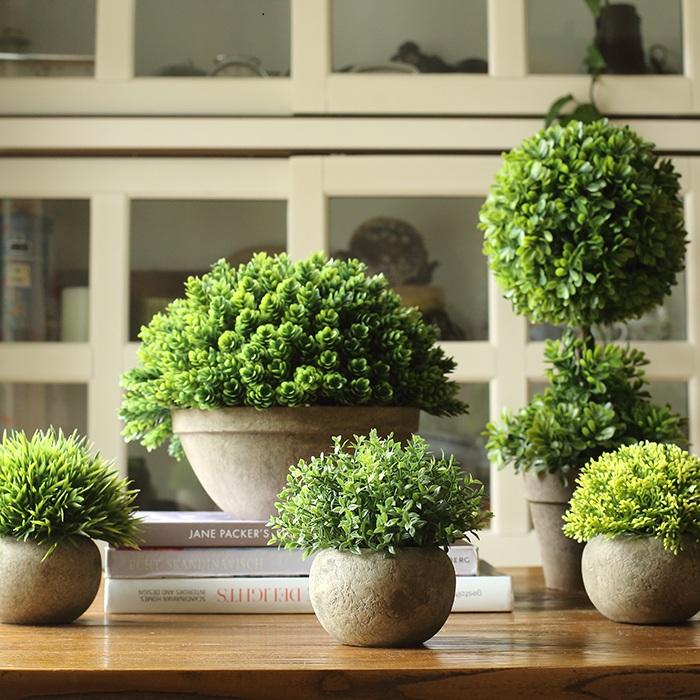 Faux Boxwood Topiary