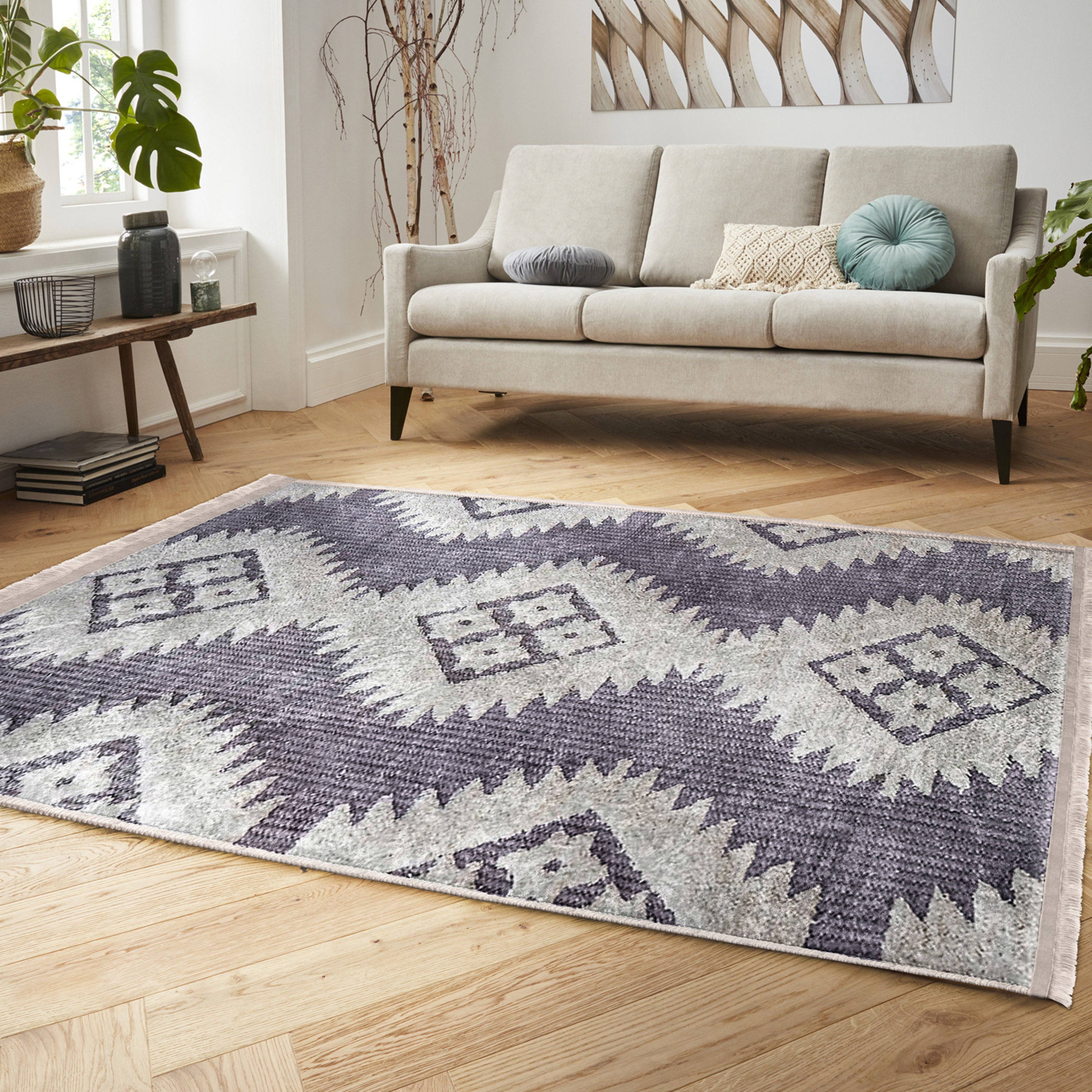 Classic Cozy Washable Area Rug