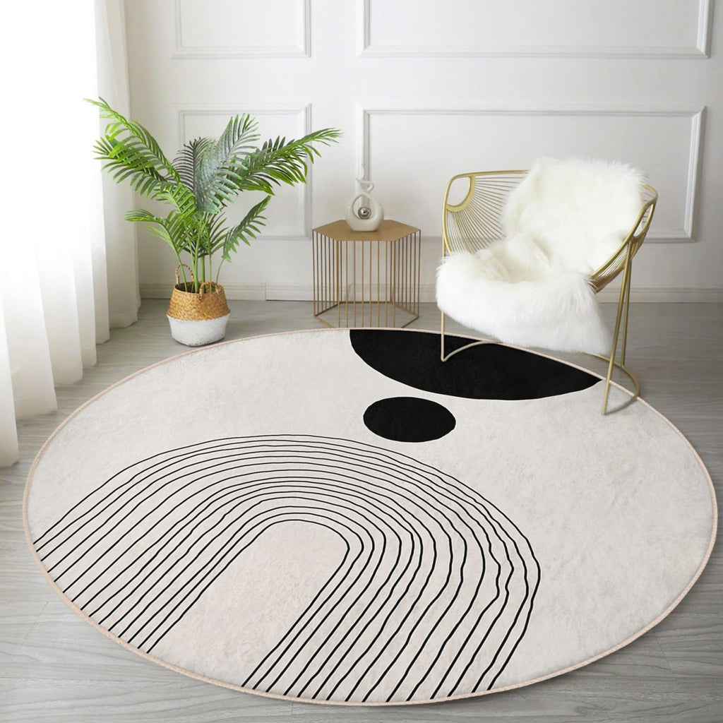 Abstract Circle Area Rug