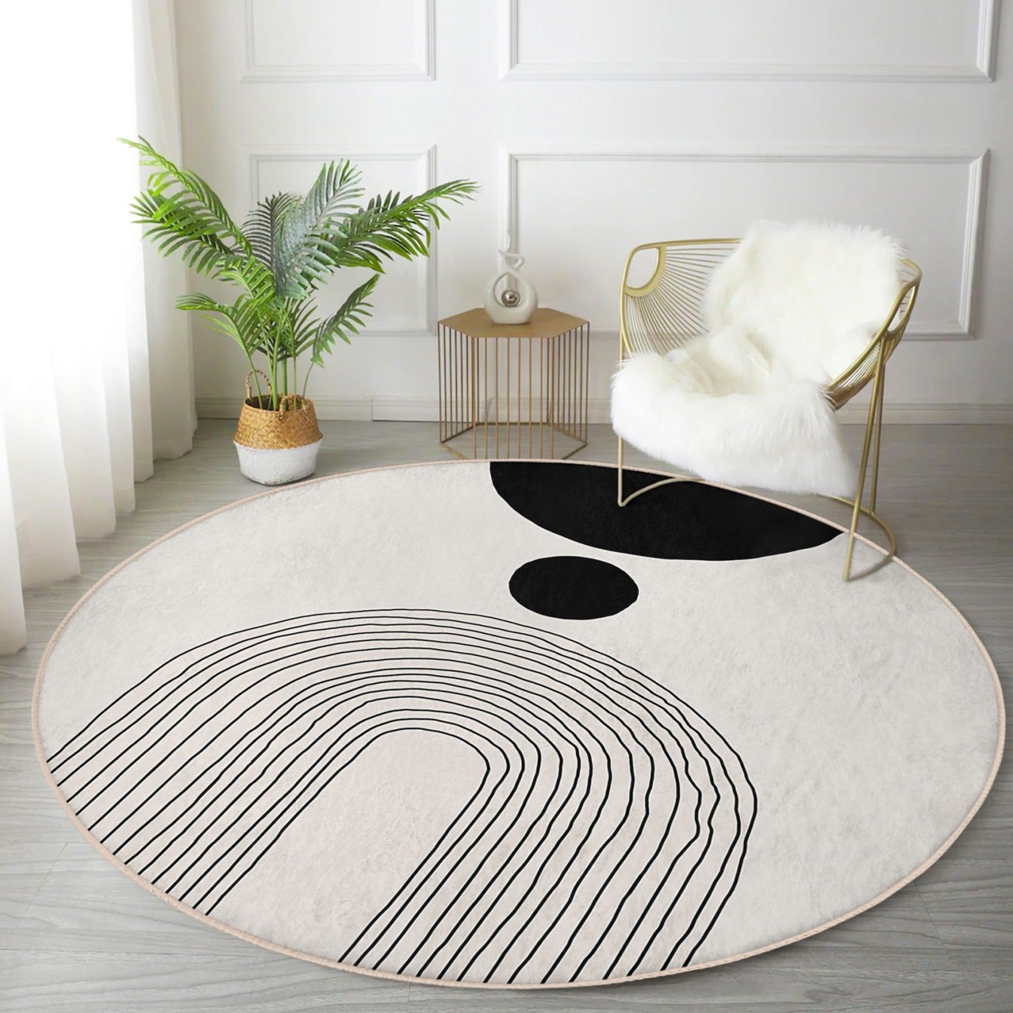 Abstract Circle Area Rug