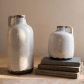 Glazed Pottery Vase with Handle
