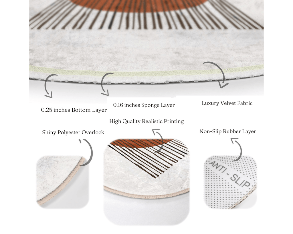 Minimalist Decorative Round Rug