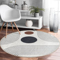 Abstract Minimalist Circle Rug