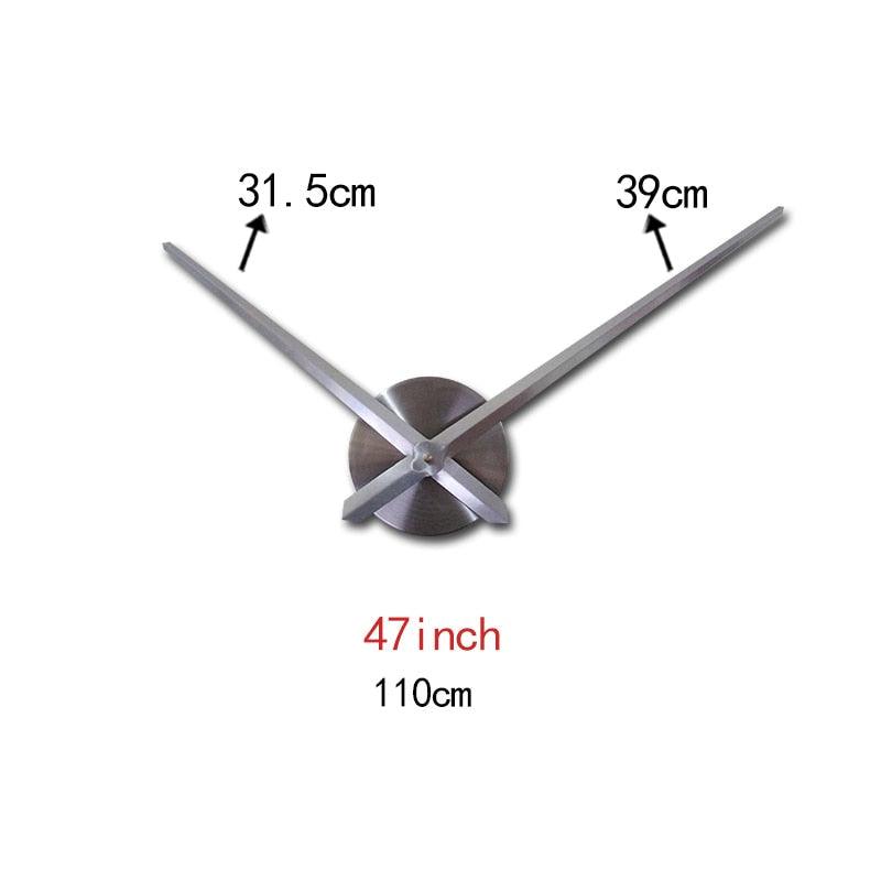 3D Frameless Mirror Wall Clock