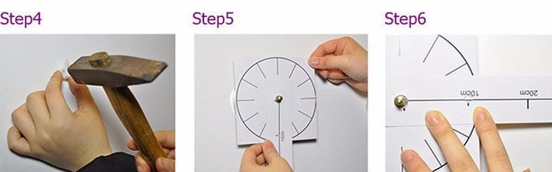 3D Frameless Mirror Wall Clock