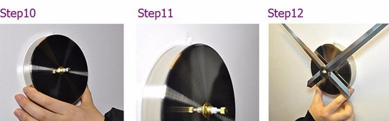 3D Frameless Mirror Wall Clock